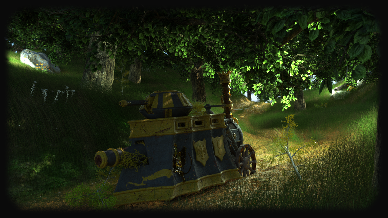 Render 3D tanque Warhammer